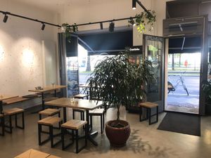 The interior at Kala Cafe in Berlin