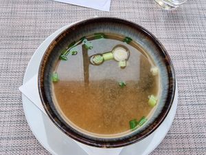 Miso soup (vg) at La Guna in Budapest