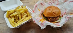 Cheeseburger at Mercy Burger in East London