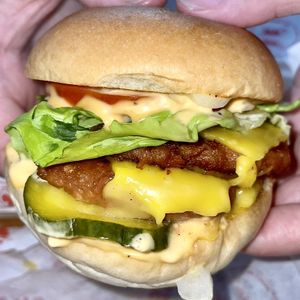   at Mercy Burger in East London