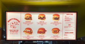   at Mercy Burger in East London