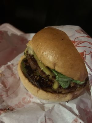   at Mercy Burger in East London