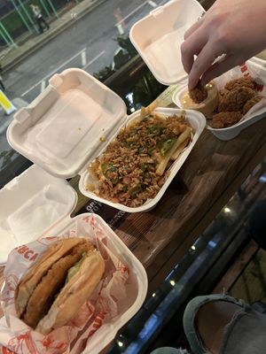   at Mercy Burger in East London