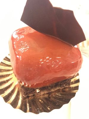 Vegan cake up close   at Café Central in Vienna