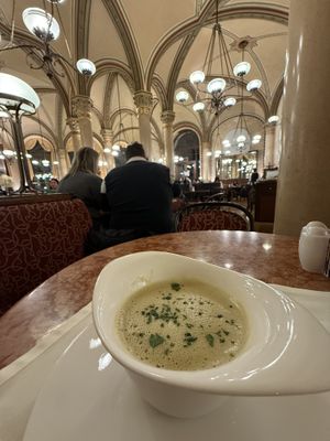 Parsnip soup  at Café Central in Vienna