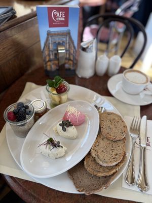 Breakfast platterr  at Café Central in Vienna