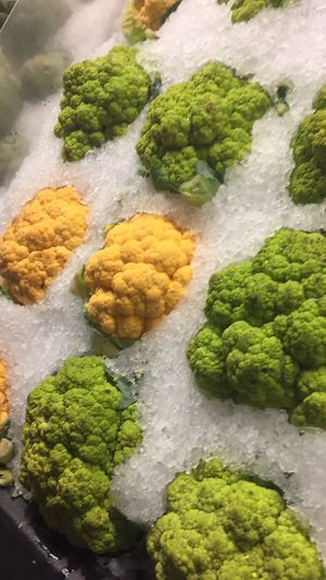 Colorful cauliflower  at Central Market in Dallas