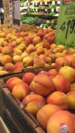Peaches  at Central Market in Dallas