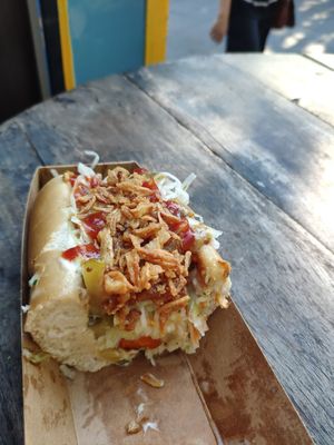 Carrot hotdog at Die Schmauserei in Reichshof