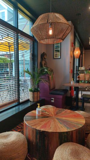 . at Nirvana Tea House & Cafe in Millis