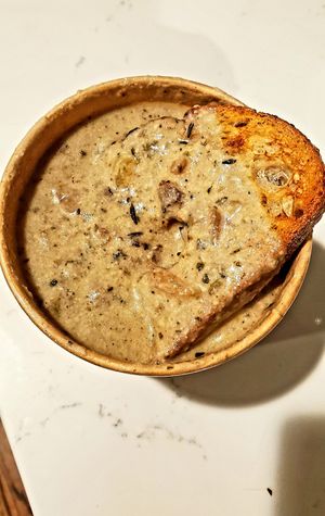 Chowdah #Veganuary at Nirvana Tea House & Cafe in Millis