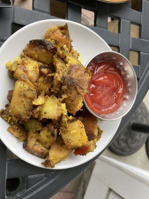 Breakfast potatoes  at Nirvana Tea House & Cafe in Millis