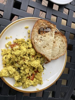 Tofu scramble  at Nirvana Tea House & Cafe in Millis
