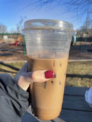 Salted caramel mocha cold brew   at Nirvana Tea House & Cafe in Millis