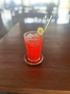 Homemade kombucha   at Bumi Langit Permaculture Institute in Yogyakarta