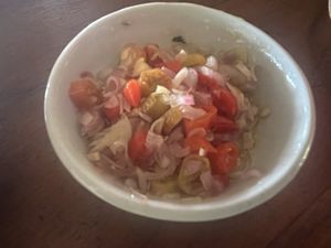 Get some spicy sambal  at Bumi Langit Permaculture Institute in Yogyakarta