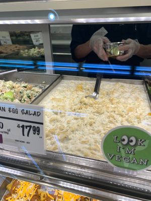 Vegan egg salad by weight at Central Market in Southlake