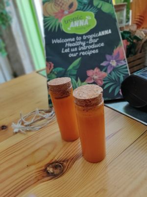 Healthy shots at Tropicanna in Samos