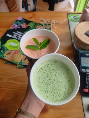 Vegan smoothies at Tropicanna in Samos