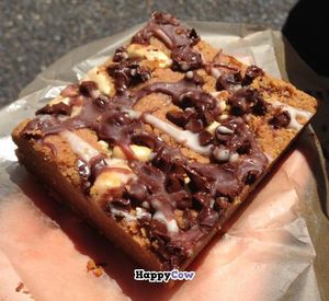 Gluten Free Chocolate Peanut Butter Blondie - The Cinnamon Snail at The Cinnamon Snail in Red Bank