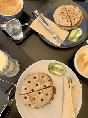 Veganes Sandwich mit Ratatouille  at Kaffee Bar in Stralsund