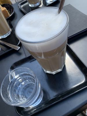Latte Macchiato with Oat Milk  at Kaffee Bar in Stralsund