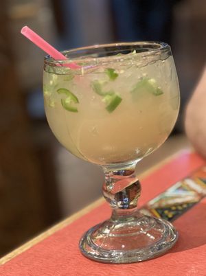 Jalapeño margarita   at Vaqueros Mexican in Steamboat Springs