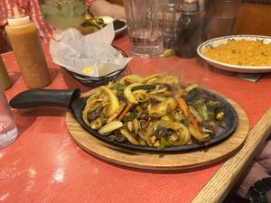 Veggie fajitas   at Vaqueros Mexican in Steamboat Springs