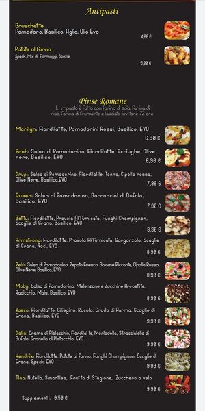 Menu at Sigma Pub in Tremestieri Etneo