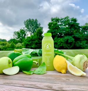 “The Garden” cold pressed juice at Orange Avocado Juicery in Boardman