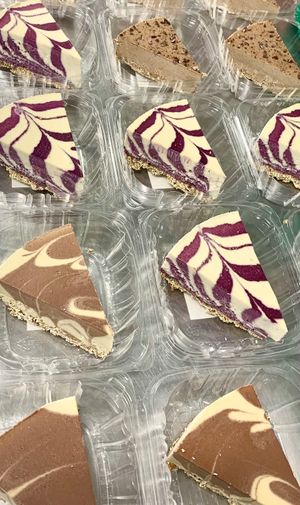 Cheesecakes (vegan/gluten-free) at Orange Avocado Juicery in Boardman