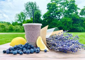 “Lavender Fields” seasonal smoothie at Orange Avocado Juicery in Boardman