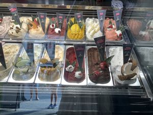 Vegan sorbet selection  at Palazzo Sandro in Trier