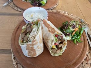 tempeh burrito. amazing   at Pisekar Vegan Food in Antalya