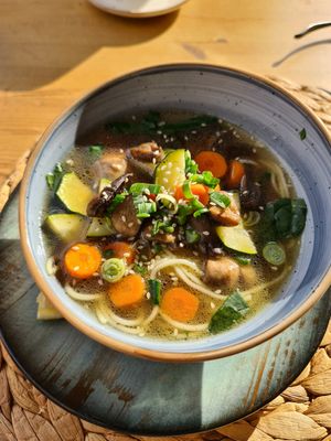 Soup at Pisekar Vegan Food in Antalya