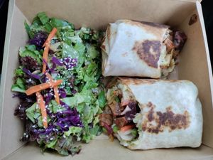 Tofu burrito at Pisekar Vegan Food in Antalya