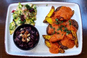 İzmir Tofu  at Pisekar Vegan Food in Antalya