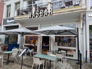 Front with terrace at WASBAR in Hasselt