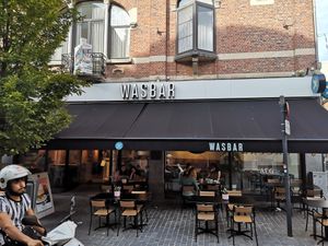 Outside at WASBAR in Leuven