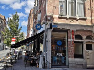 Outside at WASBAR in Leuven