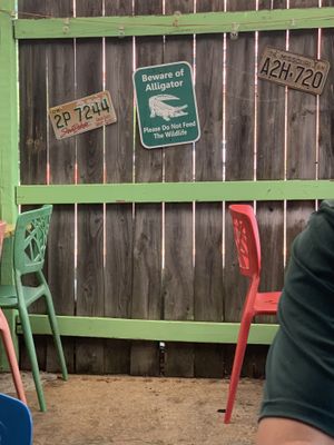 Fun vibes too  at Clare & Don's Beach Shack in Falls Church