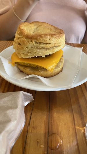 Breakfast sandwich  at Viridis Cafe in Pittsburgh