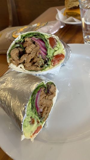 Steak wrap at Viridis Cafe in Pittsburgh