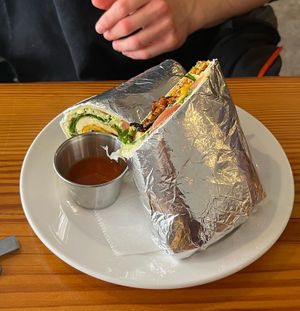 Breakfast burrito  at Viridis Cafe in Pittsburgh