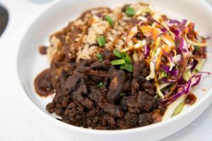 Jamaica Jerk CHik'n Bowl at Antiox in Hagerstown