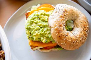 Breakfast sandwich at Antiox in Hagerstown