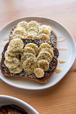 Banana Heaven Toast at Antiox in Hagerstown