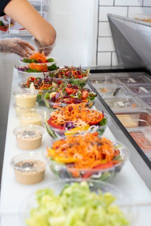 Salads at Antiox in Hagerstown