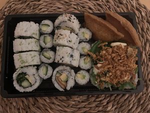 Vegan box  at Sushi Time in Utrecht