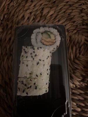 Vegan california (tofu, cucumber and avocado )  at Sushi Time in Utrecht